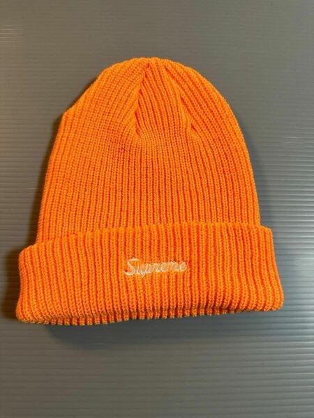 supreme ニット帽　オレンジ