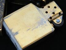 ◆◇ZIPPO ジッポー バレットスマイス CANCER キャンサー 蟹座 ソリッドブラス 1997年製 オイルライター◇◆_画像10