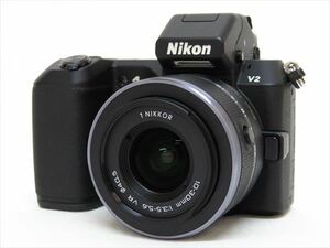 ◆◇ニコン Nikon 1 V2 + 1 NIKKOR 10-30mm F3.5-5.6 VR 標準ズームレンズキット ブラック ミラーレス一眼 バッテリー欠品 動作未確認◇◆