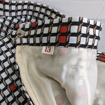 ヴィンテージ 60's 半袖 スカートスーツ 13号 シャツブラウス ボックスプリーツスカート VERT KOBE 60年代 レディース 古着 レトロ _画像9