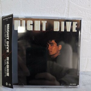 美盤 清水宏次朗 【NIGHT DIVE】CD アルバム 1988年 帯付き ワーナー・パイオニア SHIMIZU KOJIRO ビーパップハイスクール