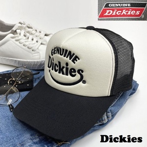 未使用品 Dickies ホワイト メッシュキャップ メンズ レディース カジュアル アメカジ アウトドア キャンプ ゴルフ ブラック ディッキーズ