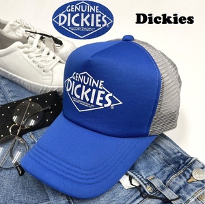 未使用品 Dickies ブルー メッシュキャップ メンズ レディース カジュアル アウトドア キャンプ ゴルフ ダンス ロゴプリント ディッキーズ