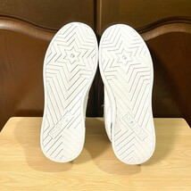 スニーカー メンズ PUレザー フェイクレザー 革靴 カジュアル 歩きやすい ホワイト 26.0_画像10