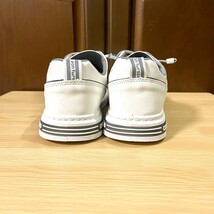 スニーカー メンズ PUレザー フェイクレザー 革靴 カジュアル 歩きやすい ホワイト 27.0_画像8