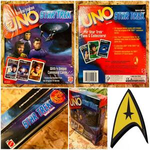 90' vintage MATTEL STAR TREK SPECIAL EDITION UNO SET* Vintage Star Trek uno Special Edition * rare rare * unopened 