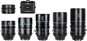 SIRUI フル Venus レンズ セット 35mm+50mm+75mm+100mm+135mm+1.25x アダプター、RF マウント