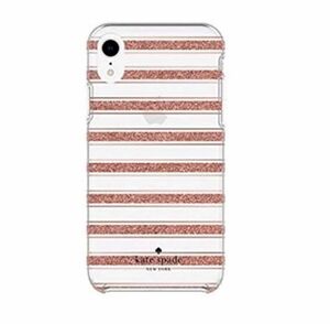 Kate spade ケイトスペード iPhoneXR ケース カバー KSIPH-128-BSRGG-EX クリア/ピンク 新品