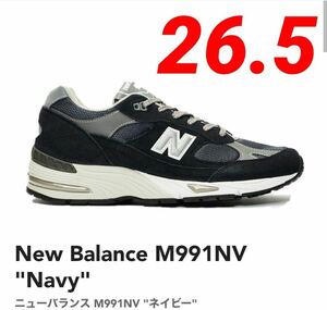 ③希少★【新品未使用】Made in UK ニューバランス M991NV 26.5cm NAVY