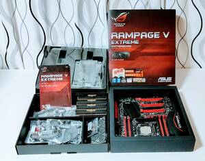 【訳あり】ASUS RAMPAGE V EXTREME + Core i7-5960X + 8GBメモリ×4 LGA2011-3 マザーボードセット