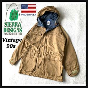 [ rare ]90s USA made SIERRA DESIGNS Sierra Design mountain parka rokyon60/40 large . sport three tree 