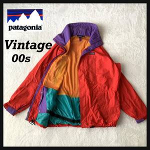 【希少】00s Patagonia パタゴニア マウンテンパーカー アルパイン ナイロン ジャケット 83810 ヴィンテージ M（L相当）希少カラー 　