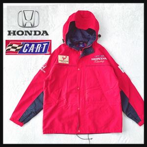 【希少】90s HONDA Racing ホンダレーシング ナイロン ジャケット パーカー ブルゾン ジャンパー バドワイザー INDY CAR 500 インディカー