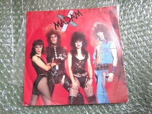 マダムX / ハイ・イン・ハイ・スクール Madam X / High In High School / Metal In My Veins/Jet Records 1984年　グラムメタル