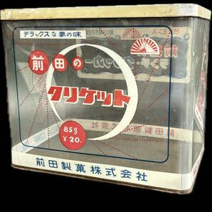 【兎】当時物 昭和レトロ ビンテージ 前田製菓 クラッカー 容器 空缶 駄菓子屋の画像1