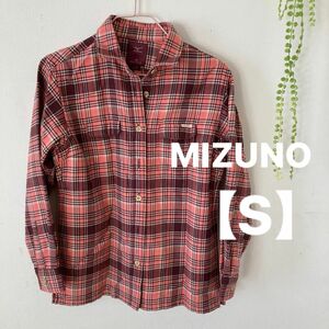 MIZUNOミズノアウトドア ネルシャツ レディース【S】チェック柄シャツ長袖