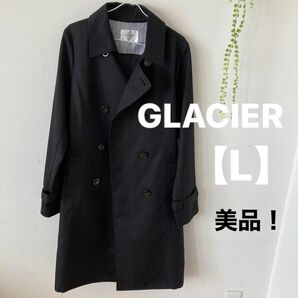 GLACIER トレンチコート ブラック【L】美品！！