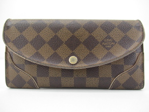 k70662-ap [送料650円]中古◇LOUIS VUITTON ルイヴィトン ダミエ ポルトフォイユ・カイサ N61227 長財布 ロングウォレット [170-240323]