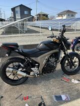 YOSHIMURA ヨシムラ 機械曲 GP-MAGNUMサイクロン カーボン　GSX-S125 GSX-R125 中古_画像2