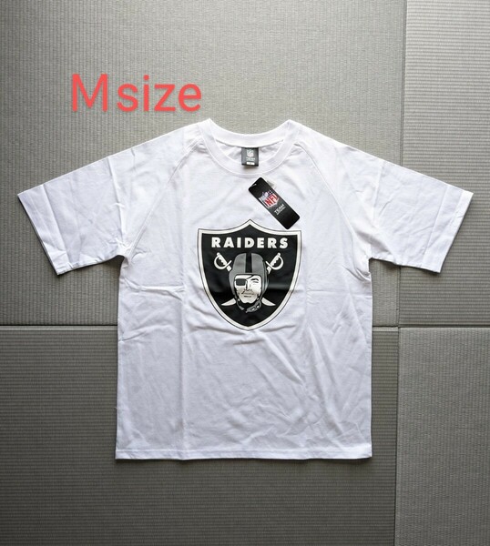 新品 RAIDERS Tシャツ 未使用 レイダース NFL オフィシャルグッズ Mサイズ ホワイト