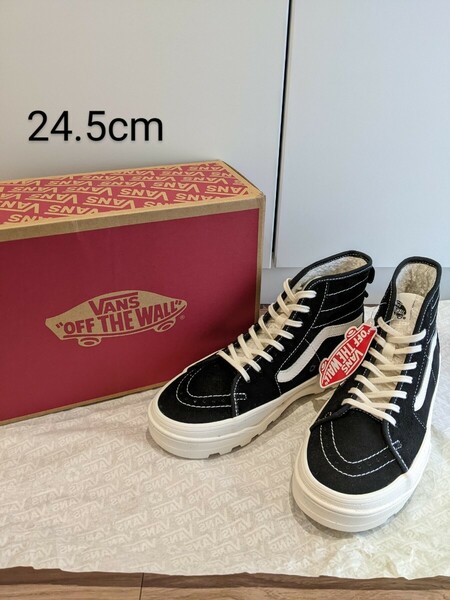 新品 US企画 VANS SENTRY SK8-HI SUEDE 24.5cm スケハイ 厚底 スニーカー ハイカット