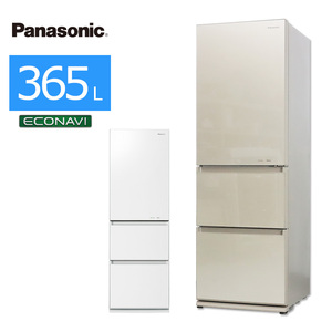 Используется/Внутренняя загрузка 3-дверной холодильники Panasonic 365L 60-дневная гарантия NR-C37HGM Стеклянная дверь Автоматический лед, сделанный в Японии Прямо открытие/чистое шампанское/нормальное