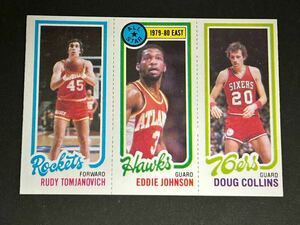 NBA 80-81 TOPPS #13/111/179 Rudy Tomjanovich/Eddie Johnson/Doug Collins　※コンディション注意