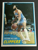 NBA 81-82 TOPPS #W95 Freeman Williams　※コンディション注意_画像1