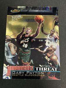 NBA 00-01 TOPPS FINEST FINEST MOMENTS #FM-GP Gary Payton