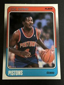 NBA 88-89 FLEER #40 Joe Dumars　※コンディション注意