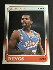 NBA 88-89 FLEER #100 Kenny Smith RC ルーキーカード　※コンディション注意