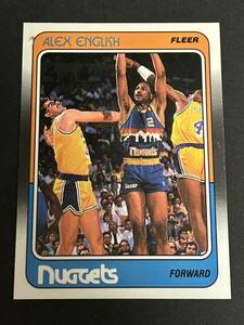 NBA 88-89 FLEER #34 Alex English　※コンディション注意