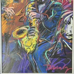 油彩画 ジェームス・タルマージ 『バーボンストリートブルース Ⅱ』 肉筆原画 1点物 Talmadge 作品保証書付 アメリカ・ポップアートの画像4