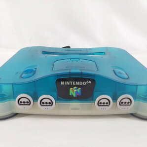 任天堂 NINTENDO 64 N64 箱無し本体のみ クリアブルー メモリ拡張パック付属の画像2