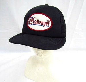 CHALLENGER メッシュキャップ チャレンジャー PATCH CAP ブラック 中古品 ◆120128