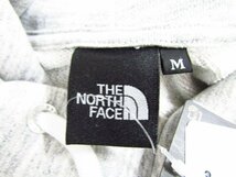 1円スタート THE NORTH FACE ノースフェイス NT12333 Squair Logo Hoodie フーディ パーカー Mサイズ グレー タグ付き 中古品 ◆4625_画像6