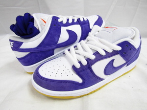 NIKE SB DUNK LOW PRO ISO Court Purple DV5464-500 ナイキ ダンク ロー コートパープル 替え紐 タグ 付き 26.5cm BOXなし 中古品 ◆130137