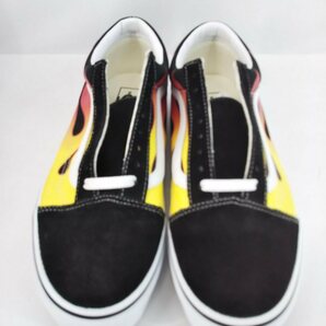 VANS OLD SKOOL FLAME BLACK/TRUE WHITE バンズ ヴァンズ オールドスクール フレイム ブラック ファイヤー US9.5 27.5cmの画像2