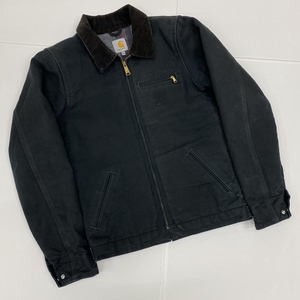 ko0316/16/69 1円～ Carhartt カーハート デトロイト ジャケット ブラック Duck Detroit Jacket Blanket Lined Black ヴィンテージ Sサイズ