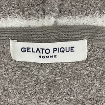 ko0328/03/70 1円～ gelato pique HOMME ジェラートピケ オム バンブーラインボーダーパーカー ルームウェア PMNT174904 Lサイズ_画像9