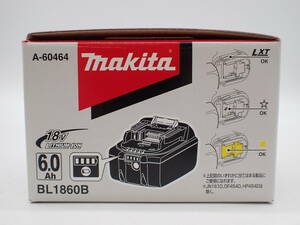 ha0313/03/54　未使用　makita　マキタ　リチウムイオンバッテリ　BL1860B　A-60464 18V　6.0Ah