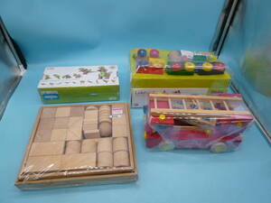 ya0317/04/32 loading tree toy goods set set sale joint block wooden toy forest. fire fighting .....to rain 