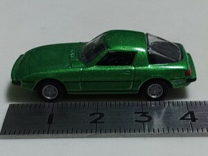 送料１２０円〜京商1:100　マツダ ミニカーコレクション　SAVANNA RX-7 early ver. (SA22C)グリーンメタリック　1/100　826634925