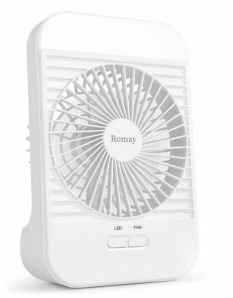 【プレゼント付】卓上扇風機 Romay USB扇風機 三段階風量調節携帯扇風機PSE認証済