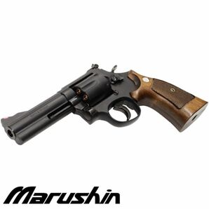 マルシン『S&W社公認モデル』M586 Xカート 木グリ仕様 ABS マッドブラック ガスガン リボルバー 本体 6mm