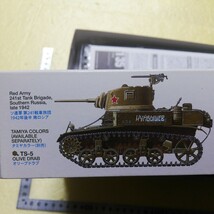 ☆地　1/35 タミヤ　田宮　M3 スチュアート　後期型　アメリカ軽戦車　　戦車長１名上半身頭部はアメリカ兵とロシア兵　未組立_画像3