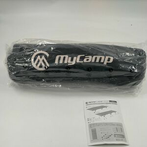 MyCamp 2WAY コット キャンプ 軽量 耐荷重150kg ハイ/ロー切替対応 コンパクト 折りたたみベッド　ブラック