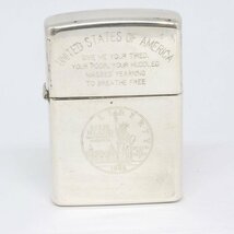 純銀 STERLING Zippo ジッポー UNITED STATES OF AMERICA オイルライター （質屋 藤千商店）_画像1