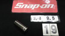 ＜03036＞　スナップオン 　Snap-on 　ロングソケット　SFM19　12角　9.5ｍｍ　5/8ＳＱ_画像1