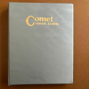 COMET COVER ALBUM ・4つ穴用・黒地リーフ・2段ポケット　20枚　（80枚収納）・アルバム、リーフのみ　1冊